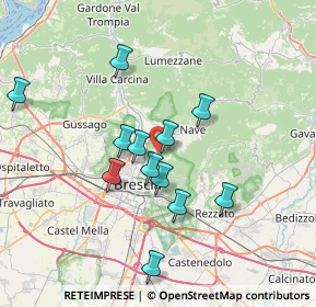 Mappa Via Ottaviano Montini, 25133 Brescia BS, Italia (6.45)