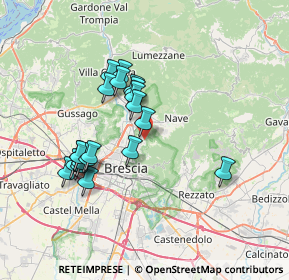 Mappa Via Ottaviano Montini, 25133 Brescia BS, Italia (6.3735)