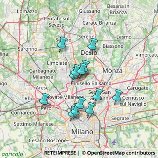 Mappa Via Amilcare Ponchielli, 20037 Paderno Dugnano MI, Italia (5.99385)