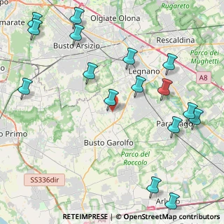 Mappa 20020 Villa Cortese MI, Italia (5.44563)