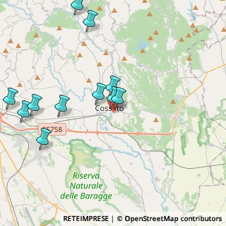 Mappa Via della Roggia, 13836 Cossato BI, Italia (4.905)