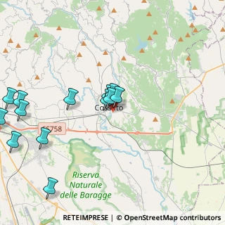 Mappa Via della Roggia, 13836 Cossato BI, Italia (4.97643)