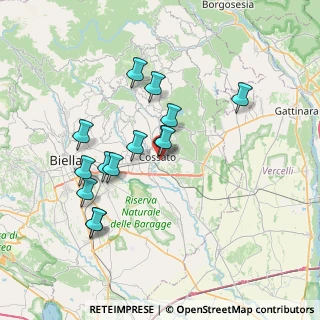 Mappa Via della Roggia, 13836 Cossato BI, Italia (6.66071)