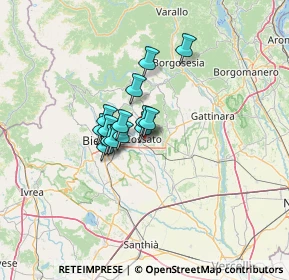 Mappa Via della Roggia, 13836 Cossato BI, Italia (7.83643)