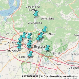Mappa Via delle Gabbiane, 25128 Brescia BS, Italia (6.50308)