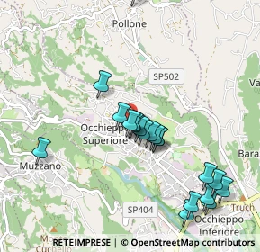 Mappa SP 500, 13898 Occhieppo Superiore BI (0.947)
