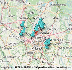 Mappa Via Domenico Cimarosa, 20037 Paderno Dugnano MI, Italia (9.09077)