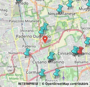 Mappa Via Domenico Cimarosa, 20037 Paderno Dugnano MI, Italia (2.795)