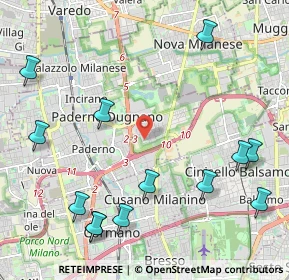Mappa Via Domenico Cimarosa, 20037 Paderno Dugnano MI, Italia (2.71923)