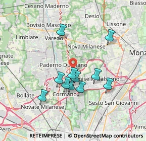 Mappa Via Domenico Cimarosa, 20037 Paderno Dugnano MI, Italia (3.06182)
