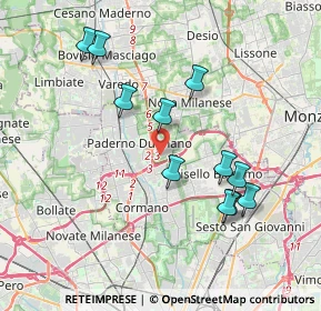 Mappa Via Domenico Cimarosa, 20037 Paderno Dugnano MI, Italia (3.71727)