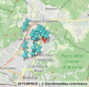 Mappa Piazzetta Santi Francesco e Chiara, 25133 Brescia BS, Italia (1.28929)