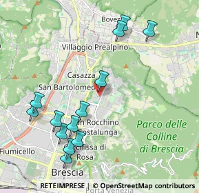 Mappa Piazzetta Santi Francesco e Chiara, 25133 Brescia BS, Italia (2.25846)