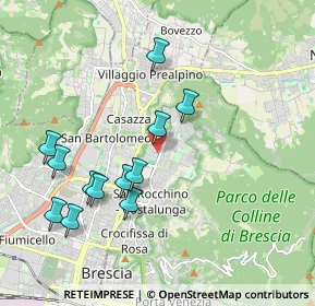 Mappa Piazzetta Santi Francesco e Chiara, 25133 Brescia BS, Italia (1.9725)