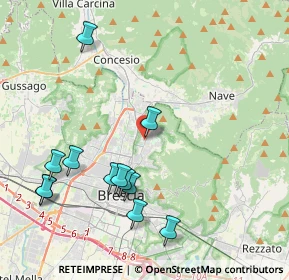 Mappa Piazzetta Santi Francesco e Chiara, 25133 Brescia BS, Italia (4.475)