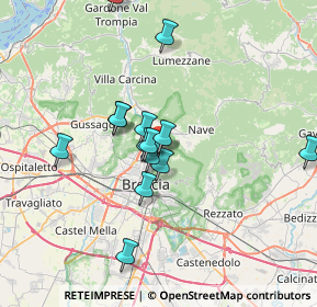 Mappa Piazzetta Santi Francesco e Chiara, 25133 Brescia BS, Italia (6.17857)