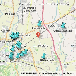 Mappa Strada dell'Ospedaletto, 36100 Vicenza VI, Italia (2.95316)
