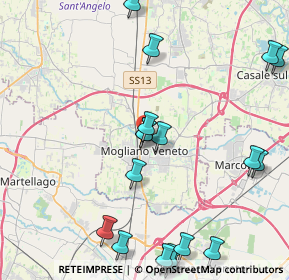 Mappa Via Fratelli Bandiera, 31021 Mogliano Veneto TV, Italia (5.368)