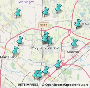 Mappa Via Fratelli Bandiera, 31021 Mogliano Veneto TV, Italia (4.28063)