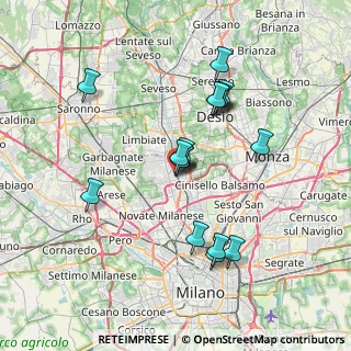 Mappa Via Don Giuseppe Dossetti, 20037 Paderno Dugnano MI, Italia (6.58625)