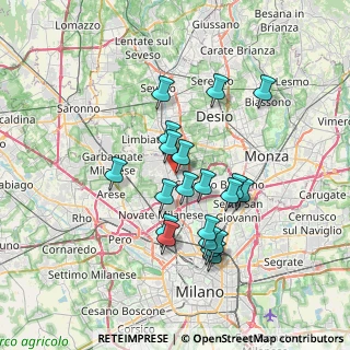 Mappa Via Don Giuseppe Dossetti, 20037 Paderno Dugnano MI, Italia (6.2765)