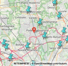 Mappa Via Don Giuseppe Dossetti, 20037 Paderno Dugnano MI, Italia (6.78353)