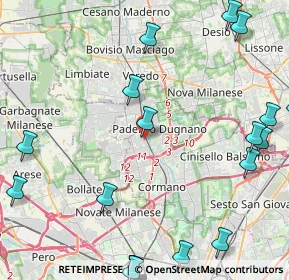 Mappa Via Don Giuseppe Dossetti, 20037 Paderno Dugnano MI, Italia (6.332)