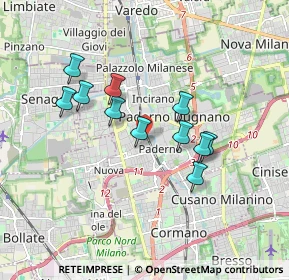 Mappa Via Don Giuseppe Dossetti, 20037 Paderno Dugnano MI, Italia (1.49818)