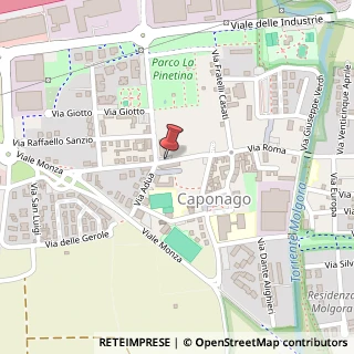 Mappa Via Vittorio Emanuele, 8, 20867 Caponago MB, Italia, 20867 Caponago, Monza e Brianza (Lombardia)