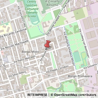 Mappa Via Monte Grappa, 182, 20092 Cinisello Balsamo, Milano (Lombardia)
