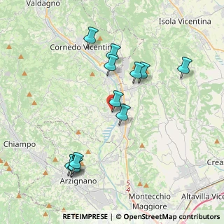 Mappa Via del Colle, 36070 Trissino VI, Italia (3.96667)