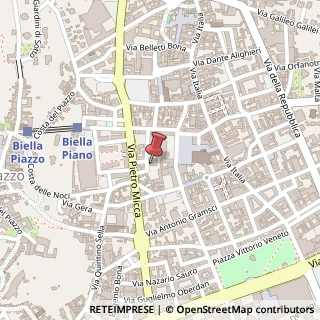 Mappa Via Don Giovanni Minzoni, 6, 13900 Biella, Biella (Piemonte)