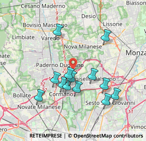 Mappa Via Maria Callas, 20037 Paderno Dugnano MI, Italia (3.43923)