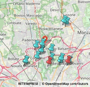 Mappa Via Maria Callas, 20037 Paderno Dugnano MI, Italia (3.68438)