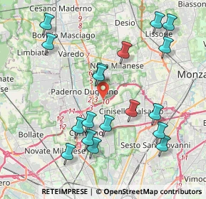 Mappa Via Maria Callas, 20037 Paderno Dugnano MI, Italia (4.30556)