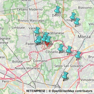 Mappa Via Maria Callas, 20037 Paderno Dugnano MI, Italia (3.85571)