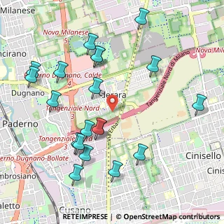 Mappa Via Maria Callas, 20037 Paderno Dugnano MI, Italia (1.1425)