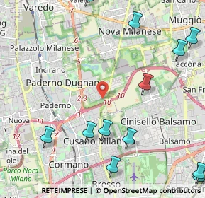 Mappa Via Maria Callas, 20037 Paderno Dugnano MI, Italia (2.97417)