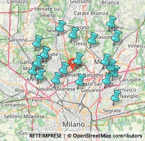 Mappa Via Maria Callas, 20037 Paderno Dugnano MI, Italia (7.206)