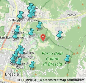 Mappa Via Valle di Mompiano, 25133 Brescia BS, Italia (2.5825)