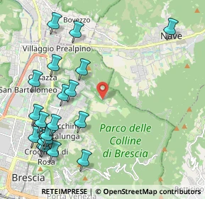Mappa Via Valle di Mompiano, 25133 Brescia BS, Italia (2.582)