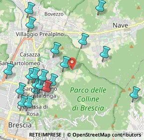 Mappa Via Valle di Mompiano, 25133 Brescia BS, Italia (2.4645)