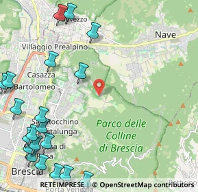 Mappa Via Valle di Mompiano, 25133 Brescia BS, Italia (3.233)