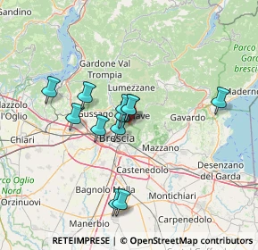 Mappa Via Valle di Mompiano, 25133 Brescia BS, Italia (11.1475)