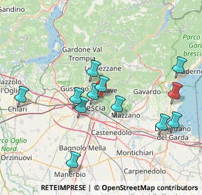 Mappa Via Valle di Mompiano, 25133 Brescia BS, Italia (14.89667)