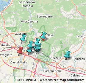 Mappa Via Valle di Mompiano, 25133 Brescia BS, Italia (6.37846)
