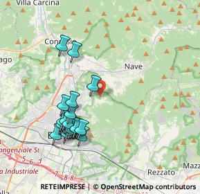 Mappa Via Valle di Mompiano, 25133 Brescia BS, Italia (3.80778)