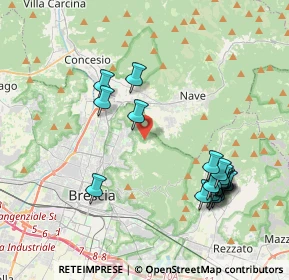 Mappa Via Valle di Mompiano, 25133 Brescia BS, Italia (4.341)