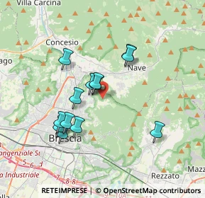 Mappa Via Valle di Mompiano, 25133 Brescia BS, Italia (3.17077)