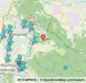 Mappa Via Valle di Mompiano, 25133 Brescia BS, Italia (1.46333)